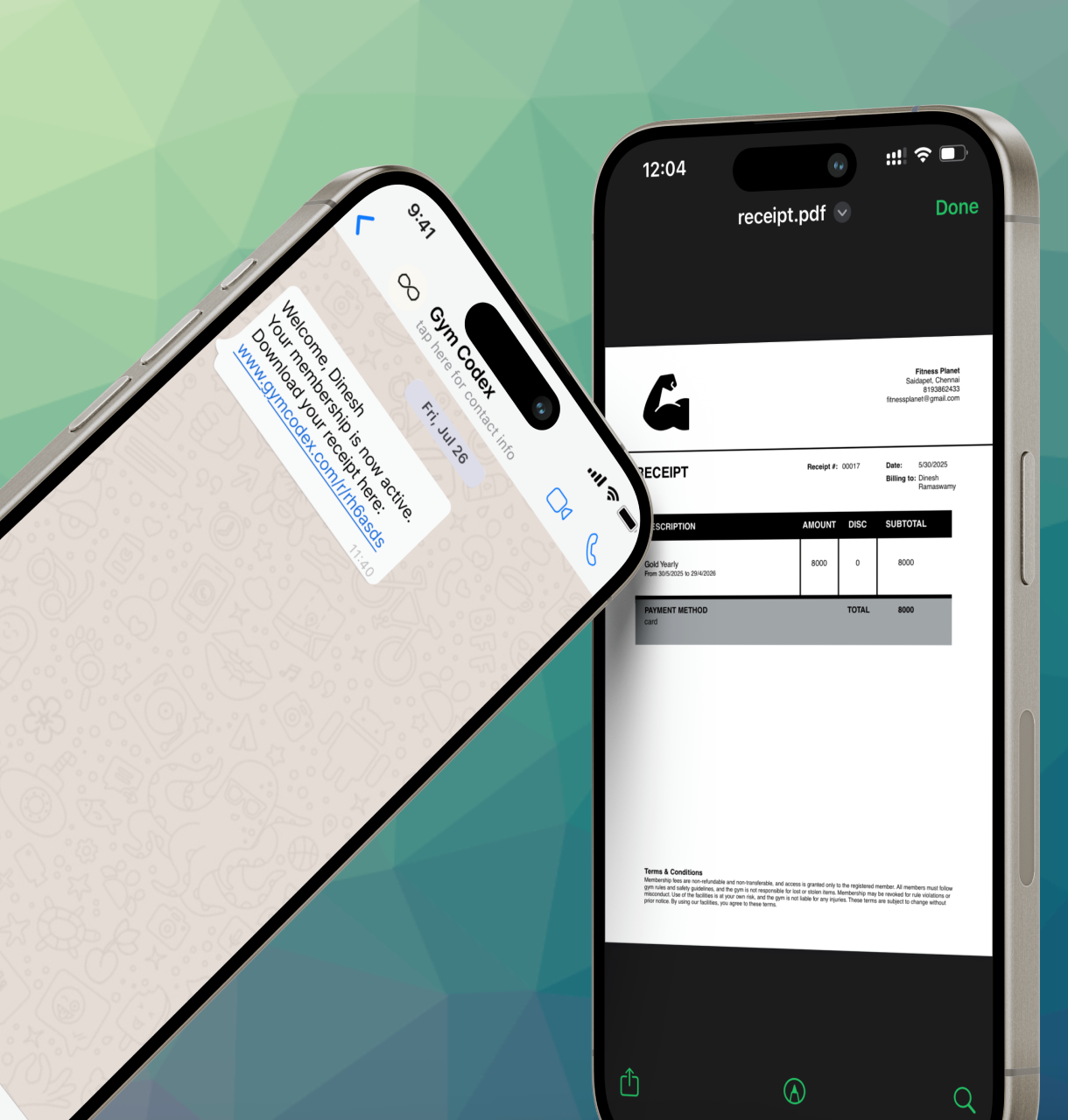 Phones displaying notifcations
